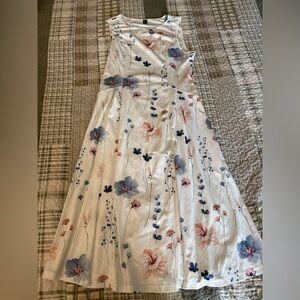 NWOT SHEIN White Floral Maxi Dress